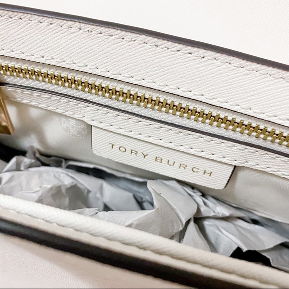 Tory Burch White Leather Purse Satchel - Picture 4 of 6